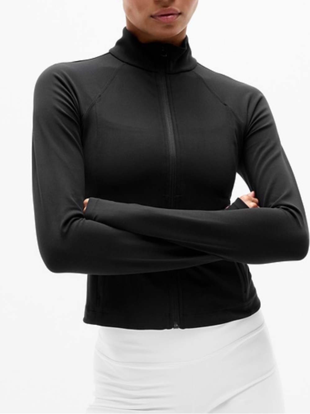 Athleta Black Full-Zip Performance Jacket